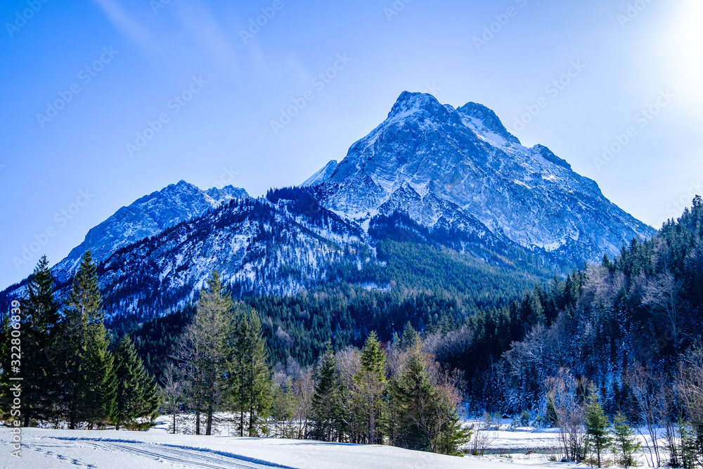 mountains at the austrian karwendel