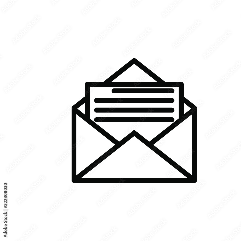 envelope icon vector design template envelope icon vector design template