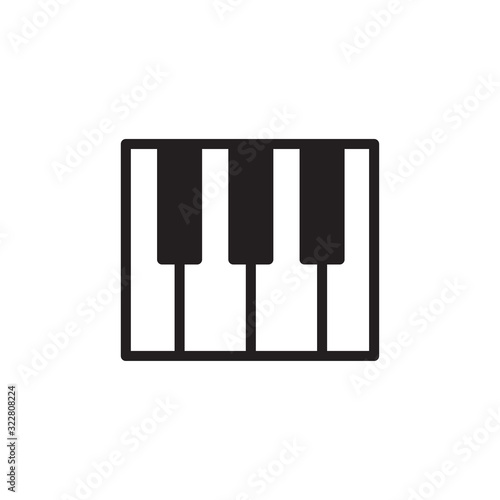 PIANO icon design, flat style icon collection
