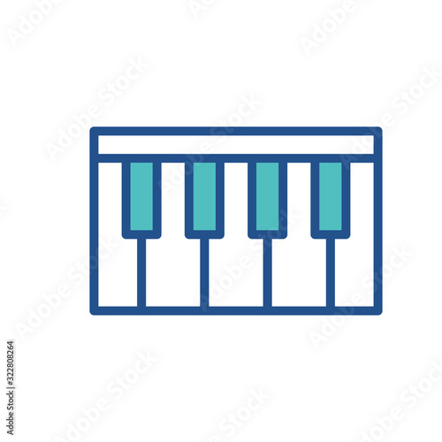 PIANO icon design, flat style icon collection