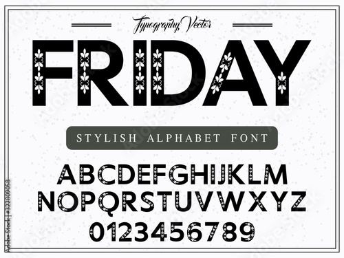 font.modern alphabet minimal design.Typeface,Typography vector cinema