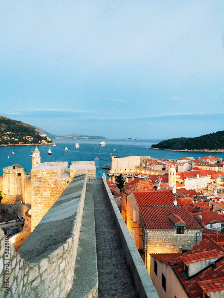 Old City Walls in Dubrovnik Croatia
