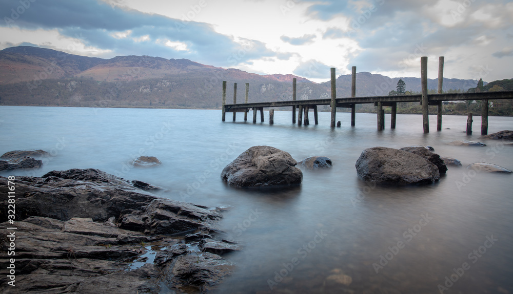 pier at sunset