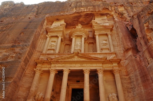 Petra, Jordan, February 15, 2019: Petra Nabataen archaeological site photo