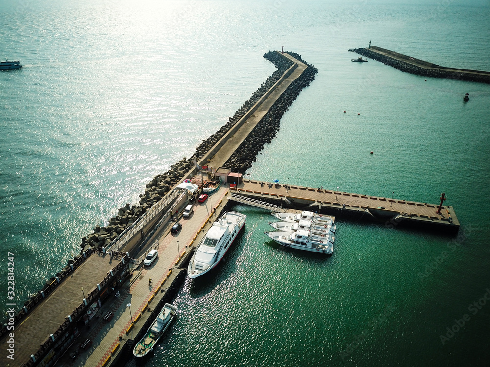 Tamsui Lover's Bridge, Beautiful Landscape Located in Tamsui, Taiwan