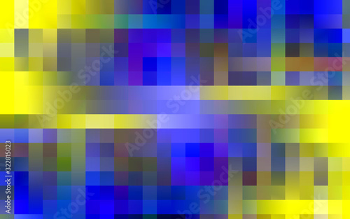 Yellow blue abstract colorful background with squares