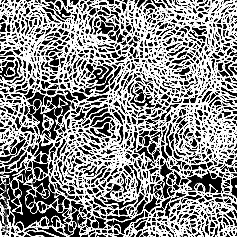 Black and white grunge seamless. Abstract repeating background. Monochrome pattern for fabric, wrapping paper
