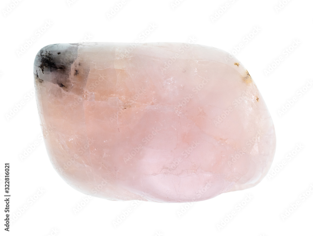 Fototapeta premium morganite (vorobyevite, pink beryl) stone cutout