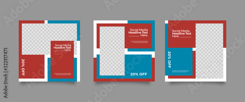 Set of Modern trendy covers idea. Editable simple info banner shop. Slides for app, web design digital style for social media pack. Square handpicked beauty posts, brochure layout design. pr promo