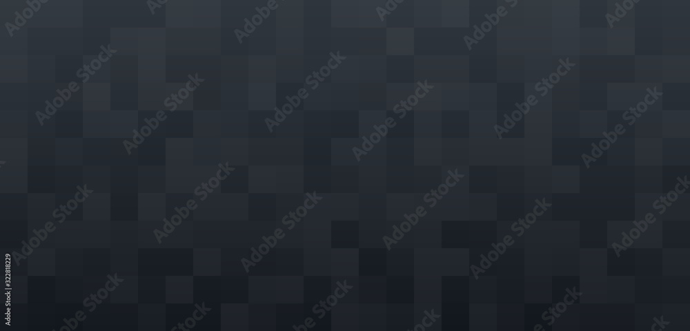 Fototapeta premium Black grey rectangle square abstract background for banner. Vector illustration