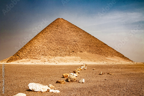 Pink Pyramid - the northern pyramid of Pharaoh Snofru in Dakhshur, XXVI century BC. photo