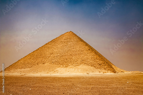 Pink Pyramid - the northern pyramid of Pharaoh Snofru in Dakhshur, XXVI century BC. photo