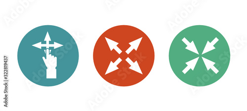 Logo Clique. Flèches