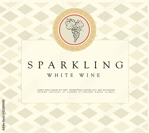 WINE LABEL ITALIAN FOOD AND DRINKS DECORATIVE STICKER FOR AMARONE, PROSECCO, CHIANTI, VALPOLICELLA,PRIMITIVE AND SPARKLING WINE