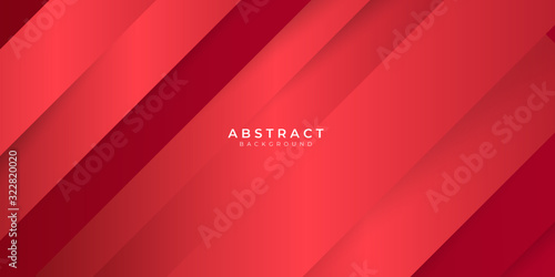 Red bright line cut shadow abstract background vector illustration for presentation design. Abstract modern background gradient color. Red maroon and white gradient with stylish line and square