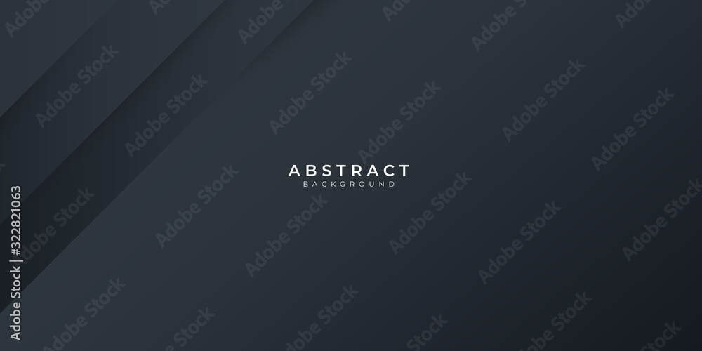 Obraz premium Modern dark black neutral abstract background for presentation design