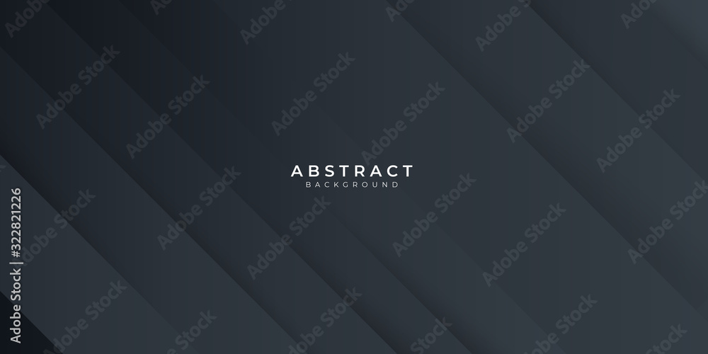 Obraz premium Modern dark black neutral abstract background for presentation design