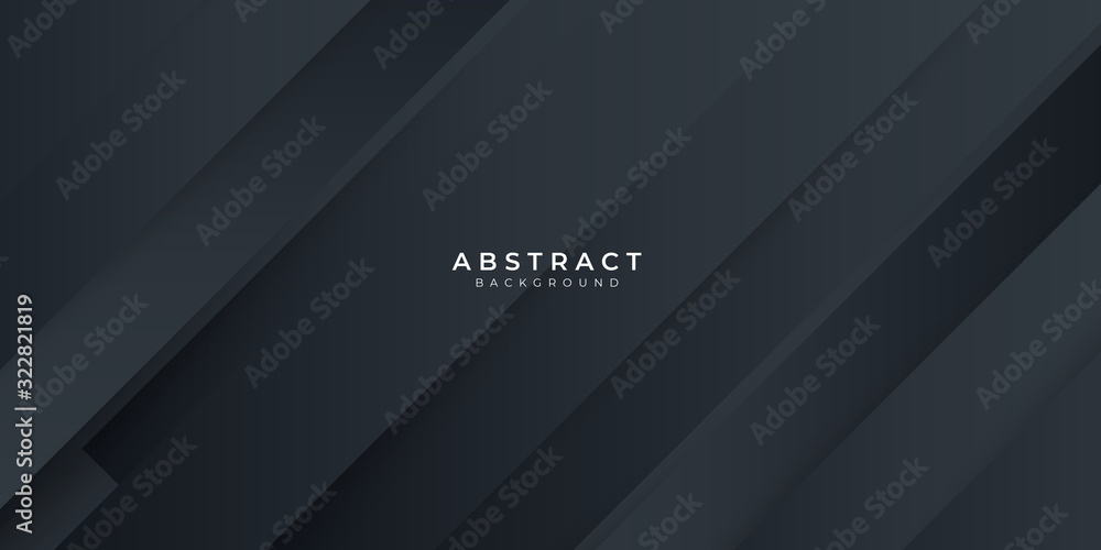 Fototapeta premium Dark black silver neutral abstract background vector illustration for presentation design