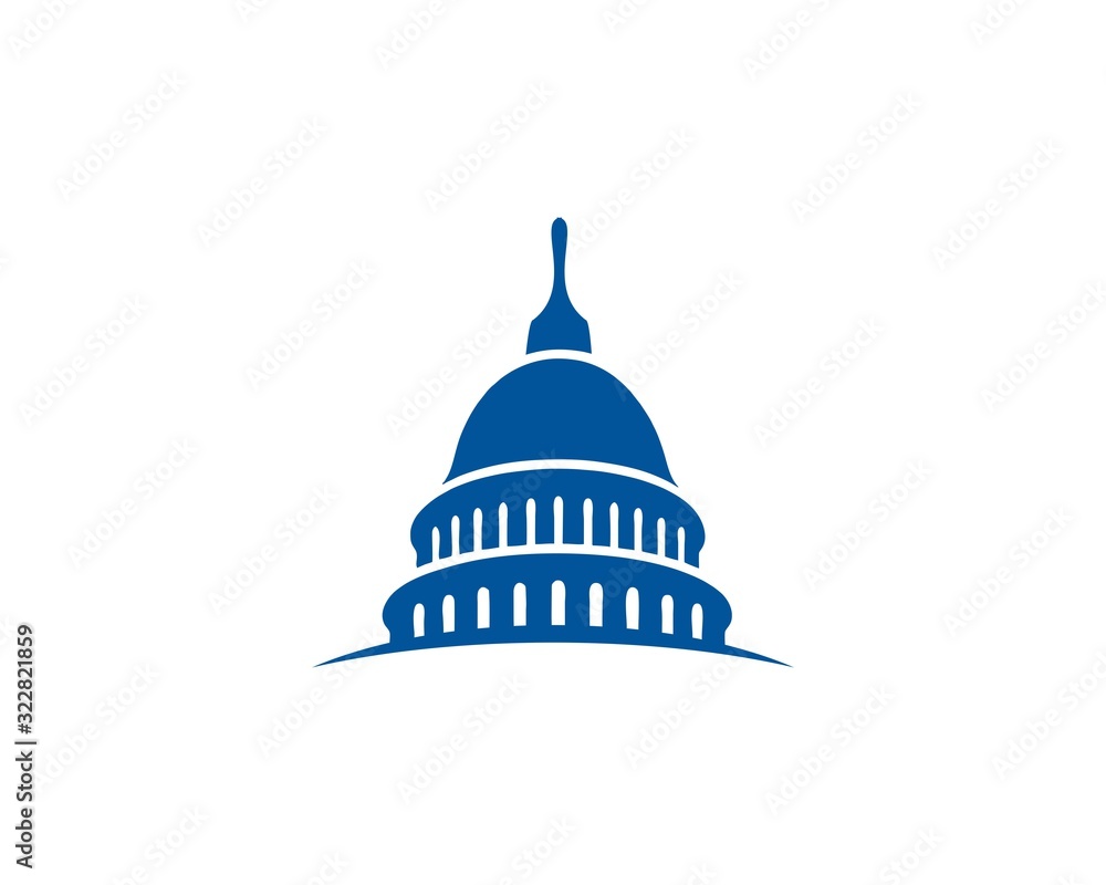 Capital government building logo