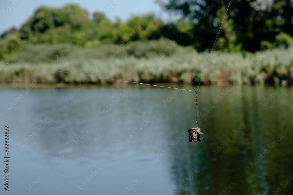 Feeder for fishing by the water Feeder for fishing by the water