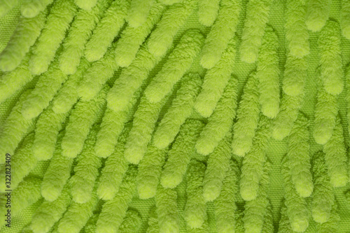  Green microfiber cleaning glove sponges for cleaning and a environmental skin friendly close up photo