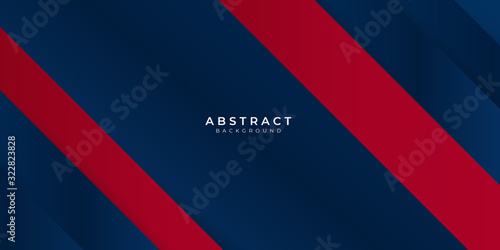 Free Download Red blue gradient box rectangle abstract background vector presentation design - GFXLoad