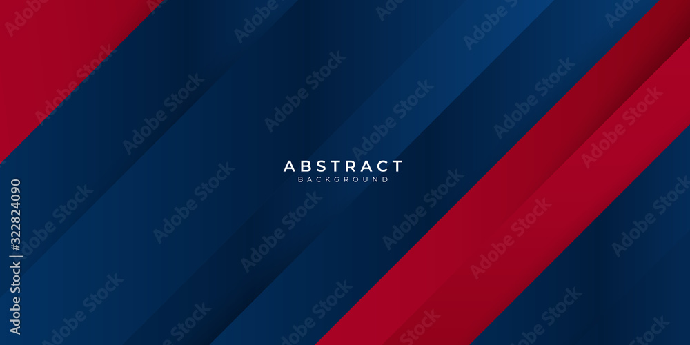 Obraz premium Red gradient blue box rectangle abstract background vector presentation design