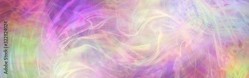 Swirling free flowing feminine pink and yellow energy background banner - large vibrant swirls of moving energy providing a magical fantasy background for messages 