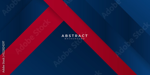 Free Download Red gradient blue box rectangle abstract background vector presentation design - GFXLoad
