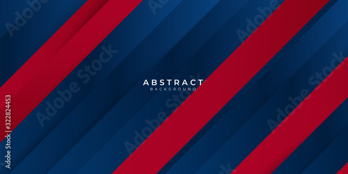 Red gradient blue box rectangle abstract background vector presentation design