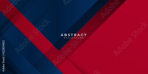 Red gradient blue box rectangle abstract background vector presentation design