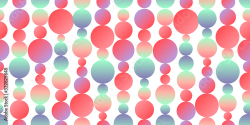 Pastel neon color circles s...