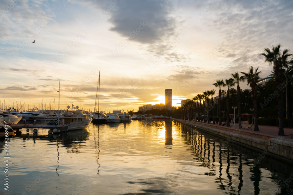Sunset in Alicante