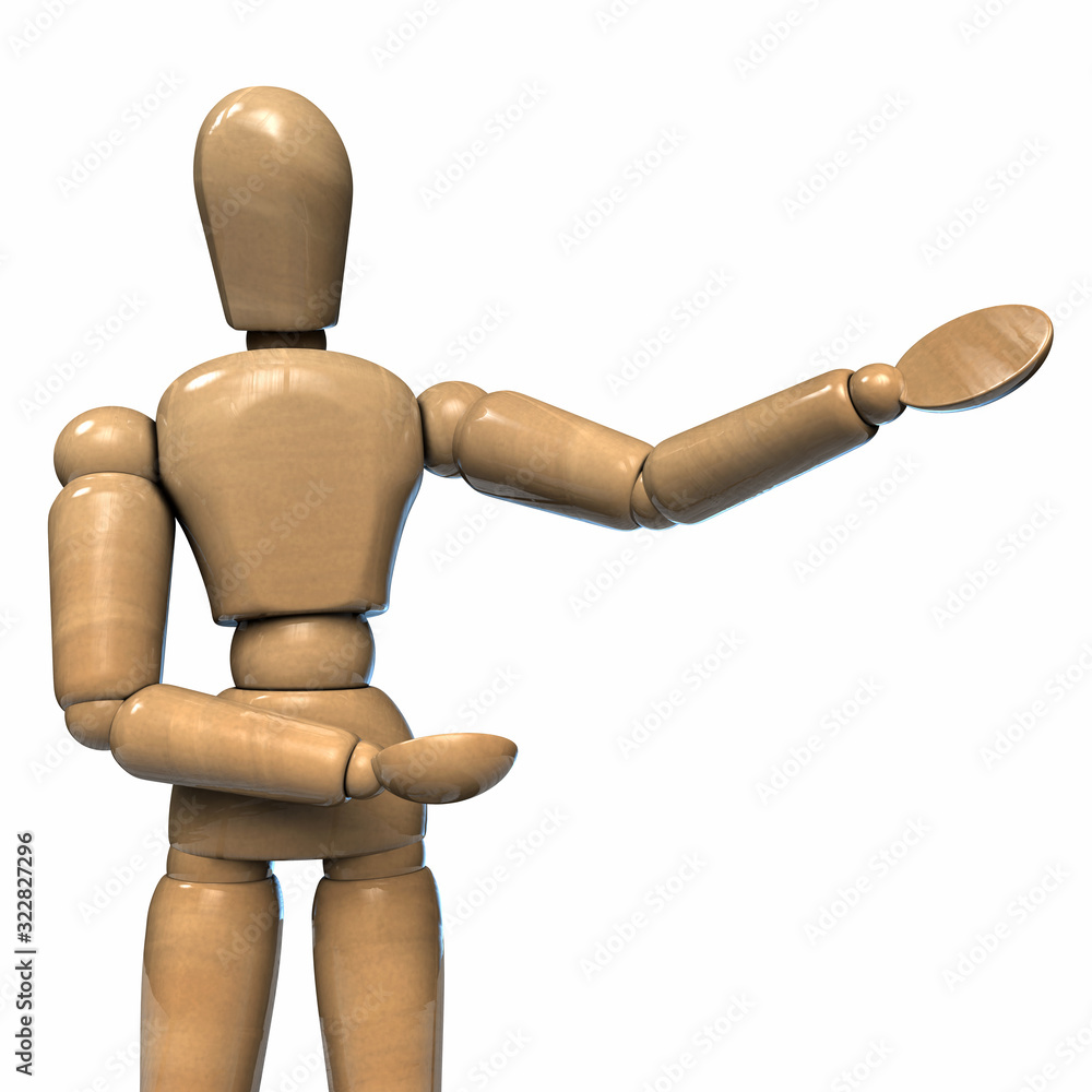 Wooden Figurine Mannequin Doll Presenter