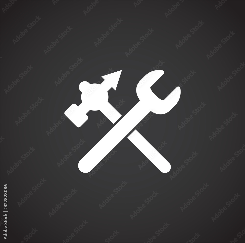 Fix and service related icon on background for graphic and web design. Creative illustration concept symbol for web or mobile app. Fix and service related icon on background for graphic and web design. Creative illustration concept symbol for web or mobile app.