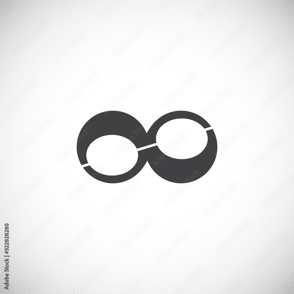 Infinity sign icon on background for graphic and web design. Creative illustration concept symbol for web or mobile app. Infinity sign icon on background for graphic and web design. Creative illustration concept symbol for web or mobile app.