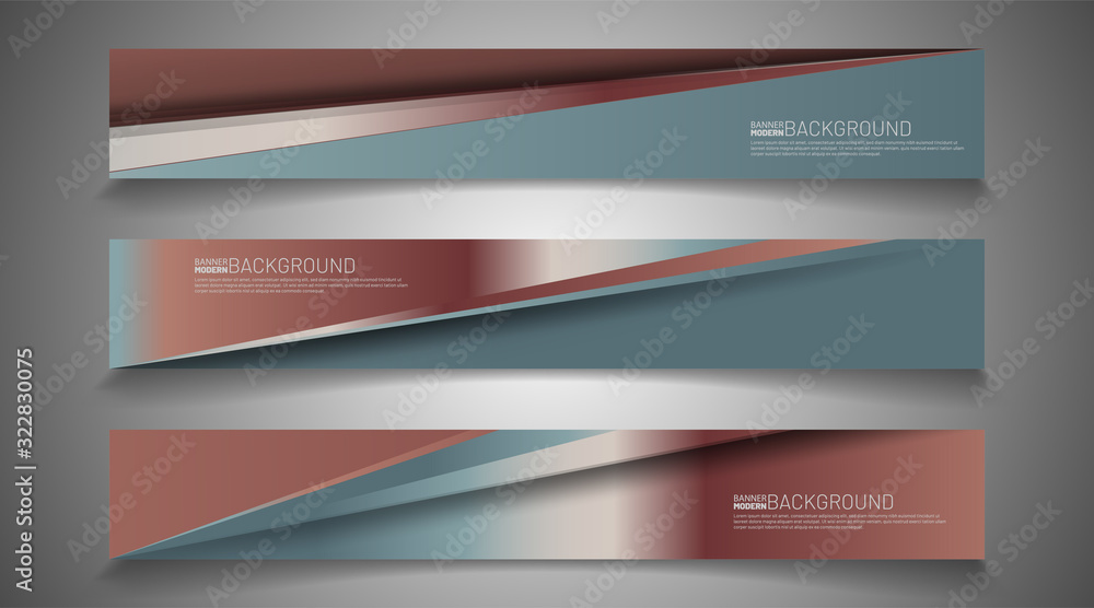 Fototapeta premium Vector material design banner background. Abstract creative concept of business modern graphic layout template.