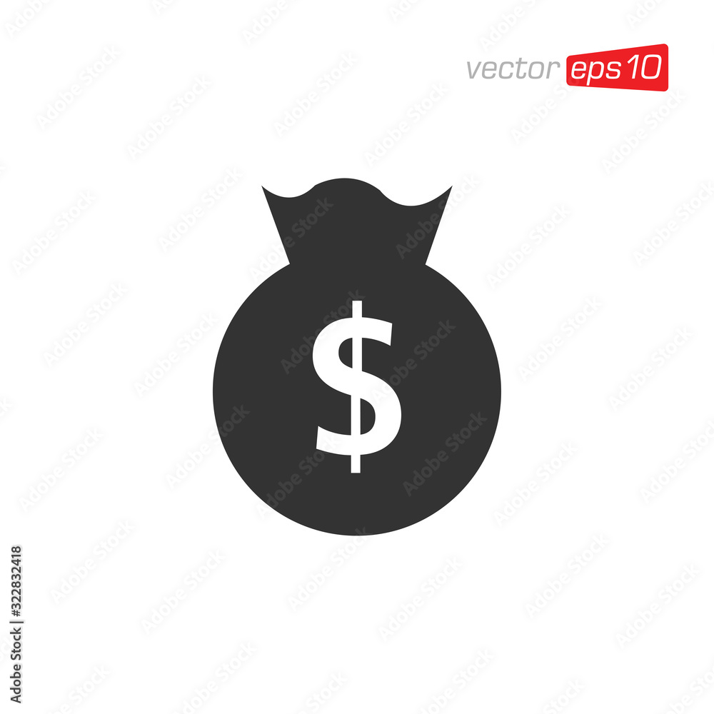 Money Bag Icon Design Vector Money Bag Icon Design Vector