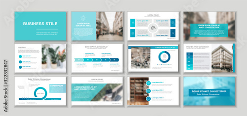 Set of Business plan Presentation Template. Social media slide pack. Easy use in modern blog posts, For app, digital display style. Editable simple info banner, trendy book. Bright web flyer work. a4