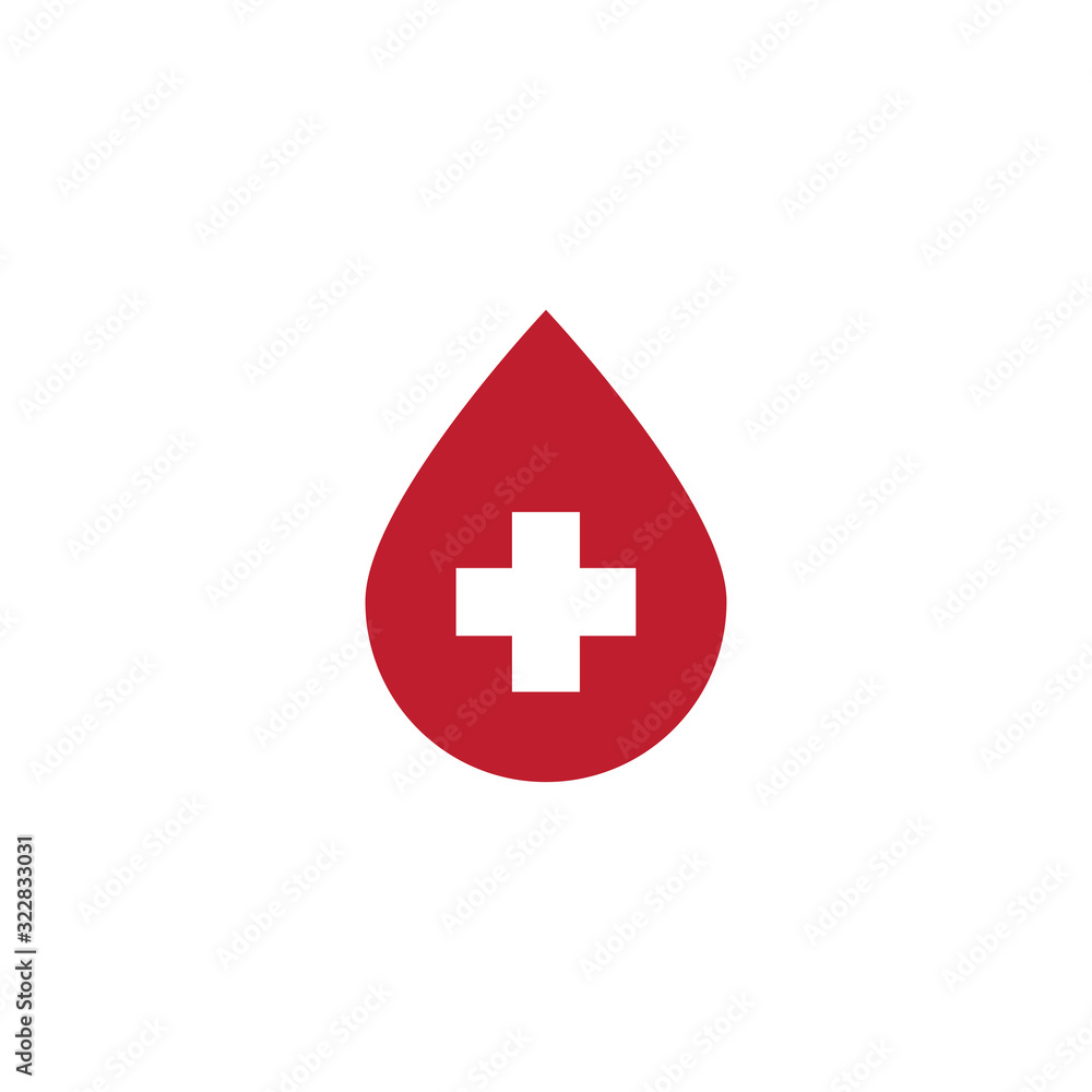 Fototapeta premium blood icon design vector logo template EPS 10