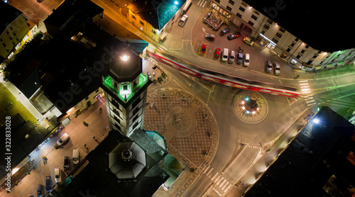 Trenino Rosso del Bernina visto dalla Basilica di Madonna di Tirano