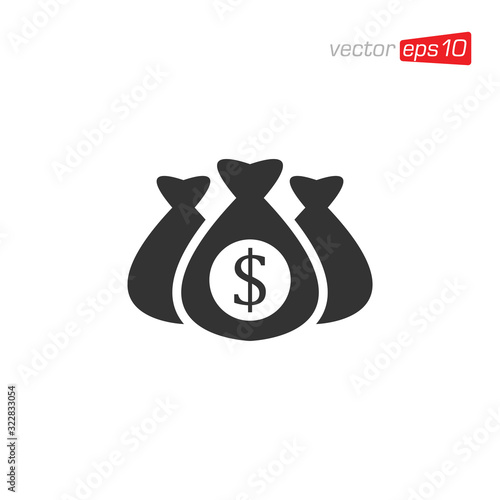 Money Bag Icon Design Vector