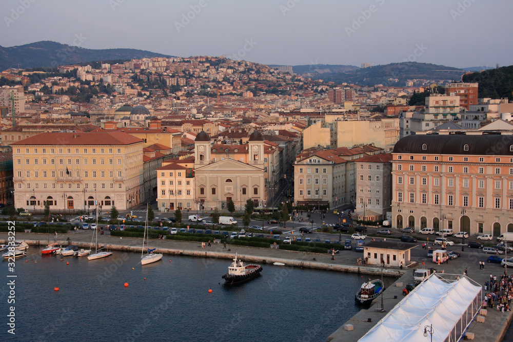 Trieste, Italy - waterfront. Trieste, Italy - waterfront.