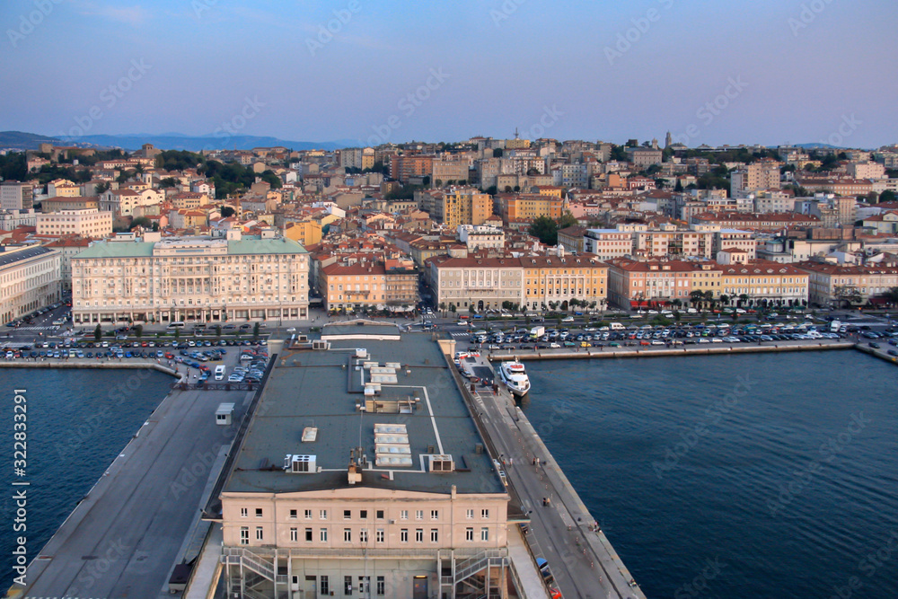 Fototapeta premium Trieste, Italy - waterfront.