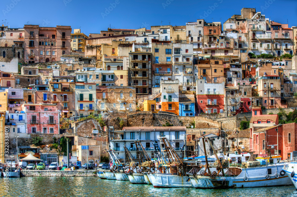 Harbour of Colorful Sciacca, Sicily