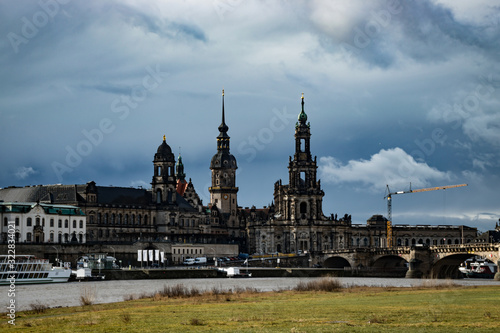 The skyline of Dresden, Germany