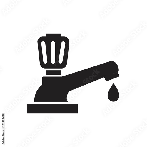 Faucet Icon template black color editable. Faucet Icon symbol Flat vector illustration for graphic and web design.