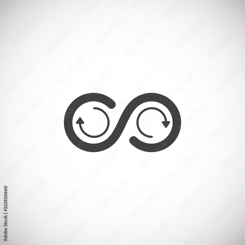 Infinity sign icon on background for graphic and web design. Creative illustration concept symbol for web or mobile app. Infinity sign icon on background for graphic and web design. Creative illustration concept symbol for web or mobile app.