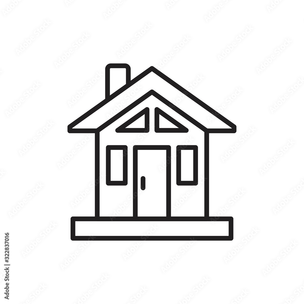 Collage house Icon template black color editable. Collage house Icon symbol Flat vector illustration for graphic and web design. Collage house Icon template black color editable. Collage house Icon symbol Flat vector illustration for graphic and web design.