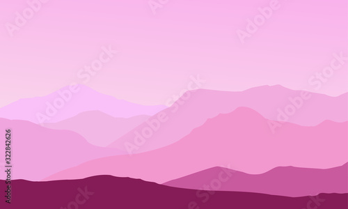 Pink mountain